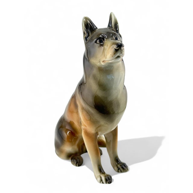 1960’s porcelain German shepherd statue from Royal Dux made in Czechoslovakia. This beautiful statue is one of two that I...