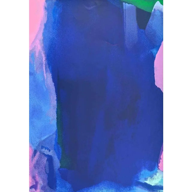 The visible of the invisible - Blu composition is an original contemporary artwork realized by Italo Bressan in 1989....