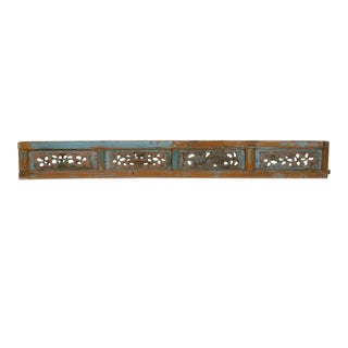 Antique Carved Wall Art With Traces of Original Paint For Sale