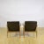 Modern Armchairs in Wood and Imitation Leather from Mobil Girgi, 1960s, Set of 2 For Sale - Image 3 of 18