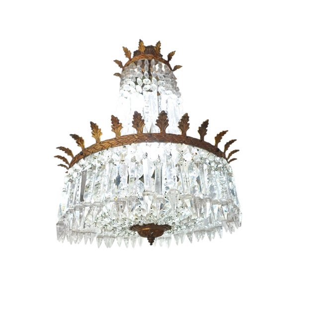 Antique Pendant Light from Baccarat, 1890s For Sale - Image 9 of 9