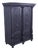 Large Three-Column Grey Pine Wardrobe with Carved Fronts, 1895 For Sale