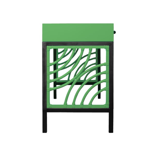 Not Yet Made - Made To Order Swirl Writing Desk - Bright Green For Sale - Image 5 of 8