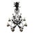 1990s Paul Ferrante Hand-Forged Wrought Iron 8-Arm Chandelier | Botanical Scrollwork | Old Iron Finish For Sale