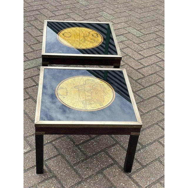 Vintage Brass Side Tables, Set of 2 For Sale - Image 3 of 13