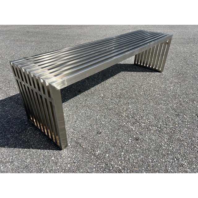 Stainless Steel Bench For Sale In West Palm - Image 6 of 7