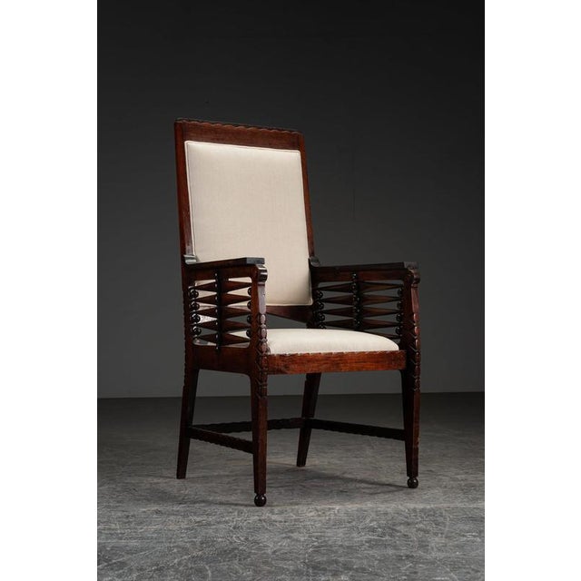 Amsterdam School Desk Chair, 1920s For Sale - Image 17 of 17