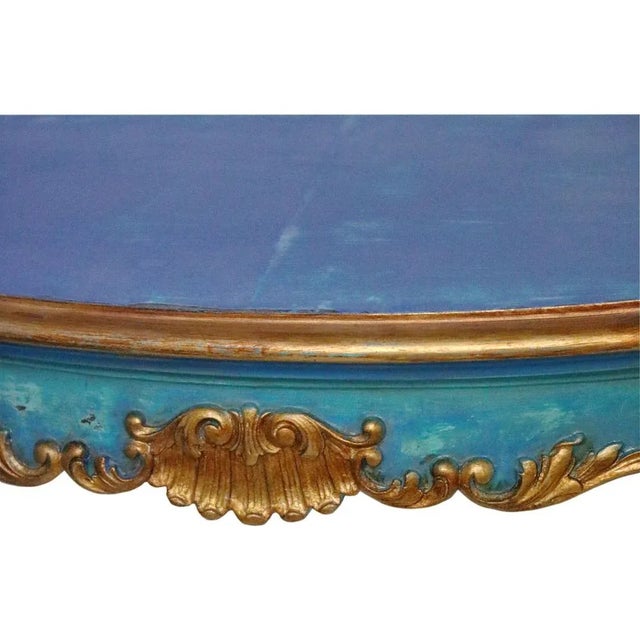 Wood Antique Victorian Console Table with Mirror, 1890, Set of 2 For Sale - Image 7 of 9