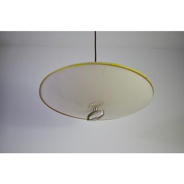 1950s Italian Yellow Pendant Lamp, 1950s For Sale - Image 5 of 12