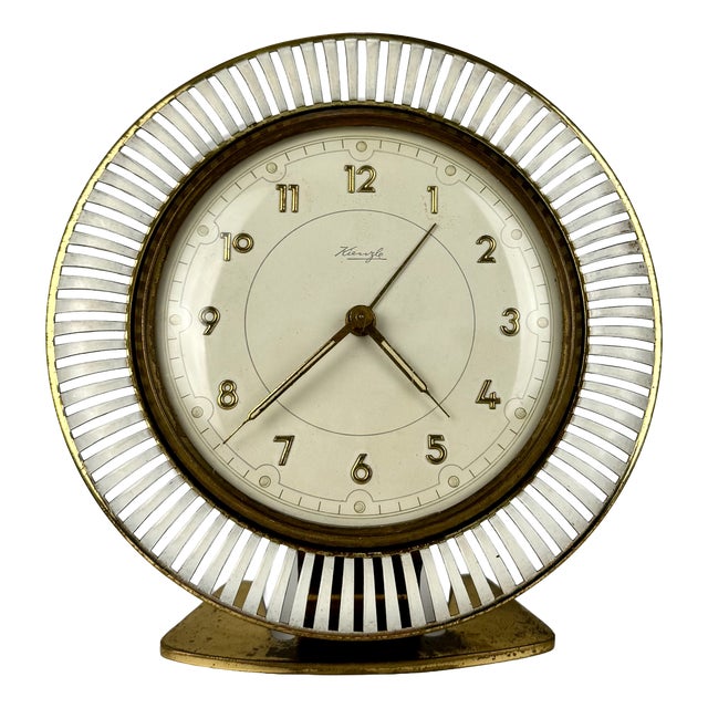 The Sun Table Clock by Heinrich Möller for Kienzle, 1930s For Sale