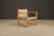 Minimalism Minimalist Safari Sling Lounge Chair in Natural Canvas and Solid Wood, C 1970s For Sale - Image 3 of 16