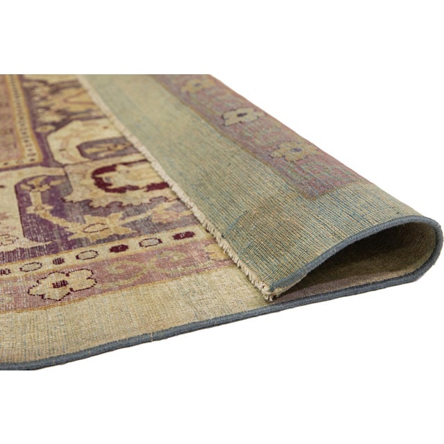 Antique Wool Rug Agra From the 1890s With Medallion Design For Sale In New York - Image 6 of 10