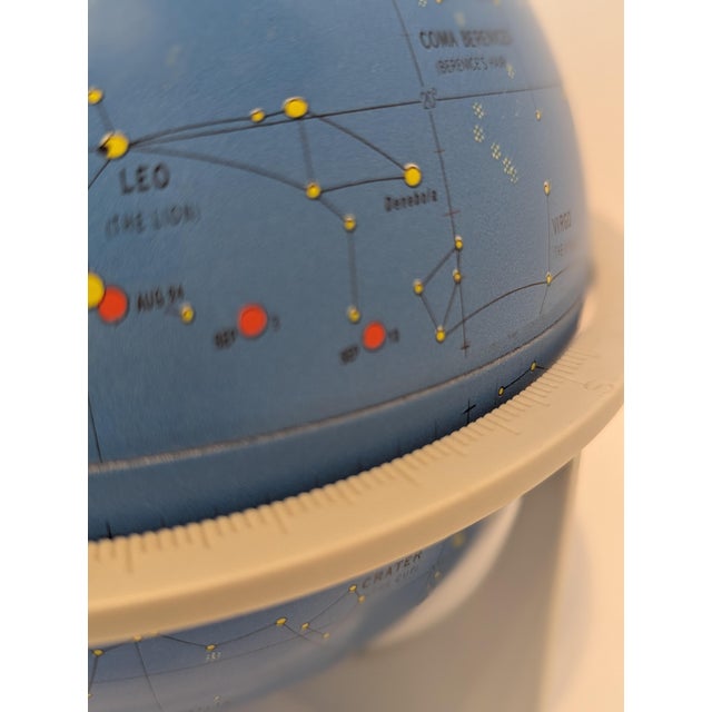 Vintage celestial globe, circa 1960s–1970s, attributed to Replogle Globes, Inc. or Rand McNally. This example features a...