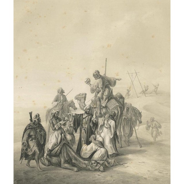Arabian Execution Procession in Desert, 1846, Paper For Sale - Image 3 of 9