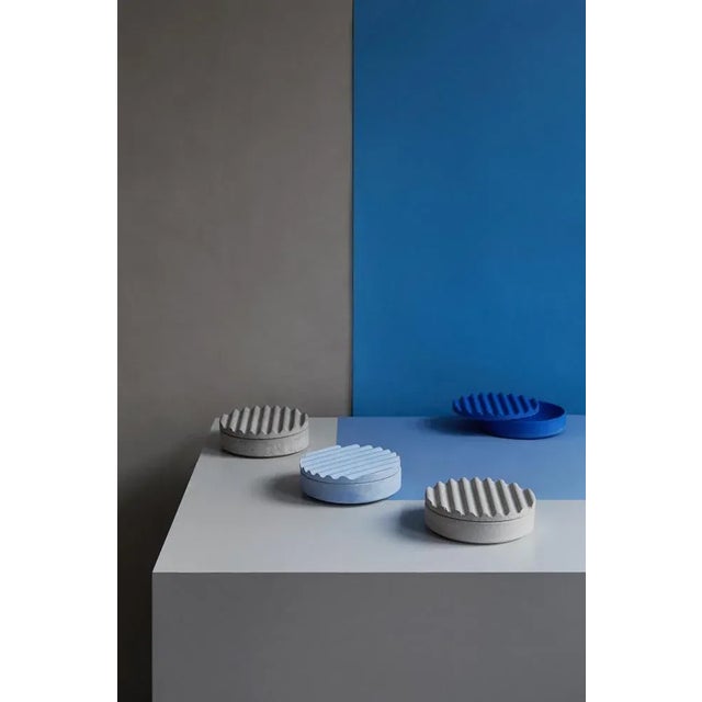 Contemporary Ripple Vessel by Derya Arpac, Set of 4 For Sale - Image 3 of 5