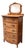 American Antique Golden Oak Dressing Chest With Shaving Mirror c.1880 For Sale
