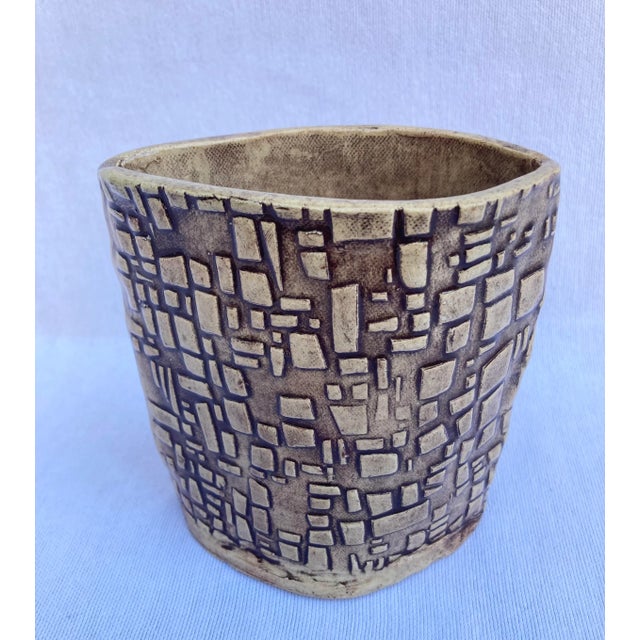 Postmodern Small Organic Soft Brutalist Vase For Sale - Image 3 of 5