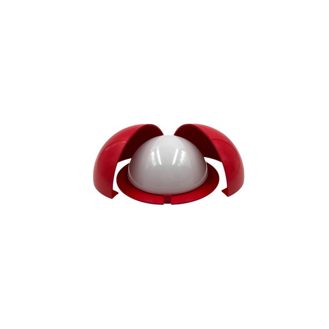 Glass Mod. Lampira Red Sconce by Gianemilio Piero and Anna Monti for Fontana Arte, Italy, 1970 For Sale - Image 7 of 11