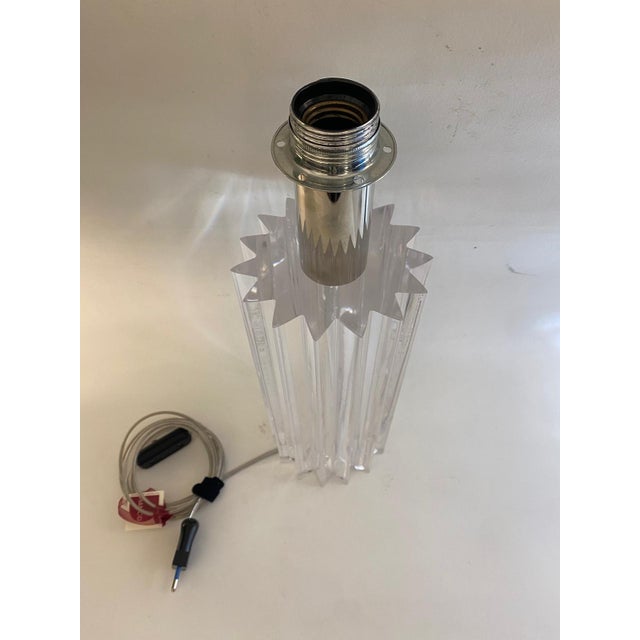 Transparent Acrylic Glass Lamp, Italy, 1960s For Sale - Image 6 of 6