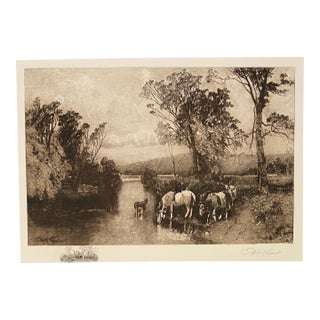 Robert Shaw Brandywine River at Chadds Ford Pennsylvania Etching For Sale