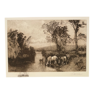 Robert Shaw Brandywine River at Chadds Ford Pennsylvania Etching