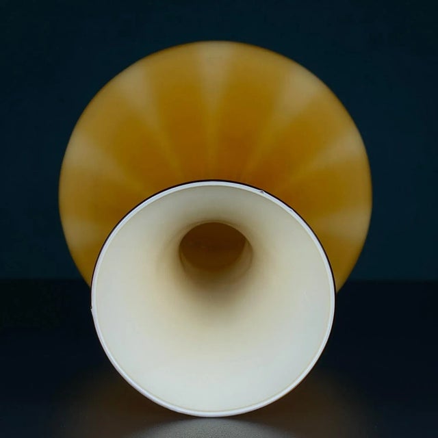 Mid-Century Modern Vintage Yellow Murano Vase, Italy 1970s For Sale - Image 3 of 11