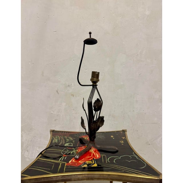 Vintage Art Deco Table Lamp, France, 1930s, in Good conditions. Designed 1920 to 1949 European Plug (up to 250V).The...
