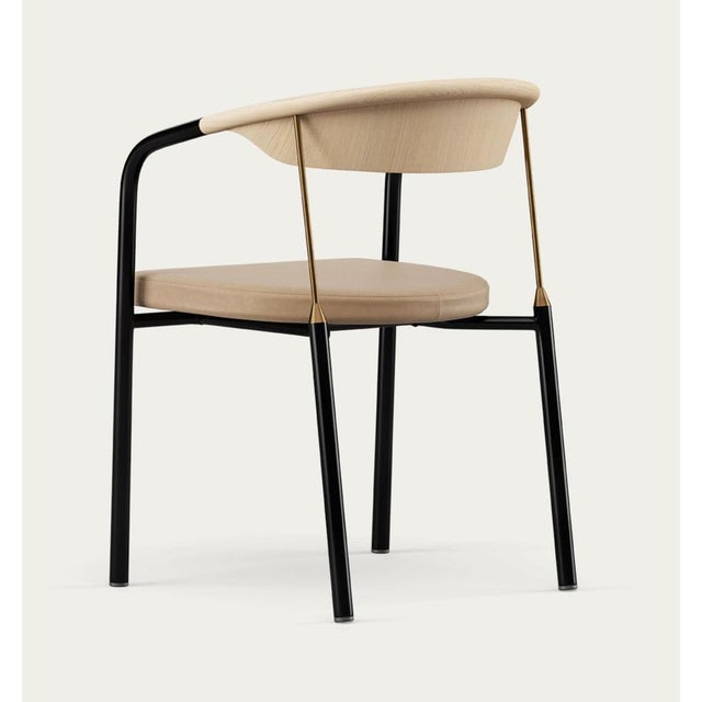 Contemporary Chairman Chair in Oak with Upholstery in Lime by Henrik Tengler for One Collection For Sale - Image 3 of 15