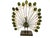 Metal Vintage Mid Century Metal Peacock For Sale - Image 7 of 9