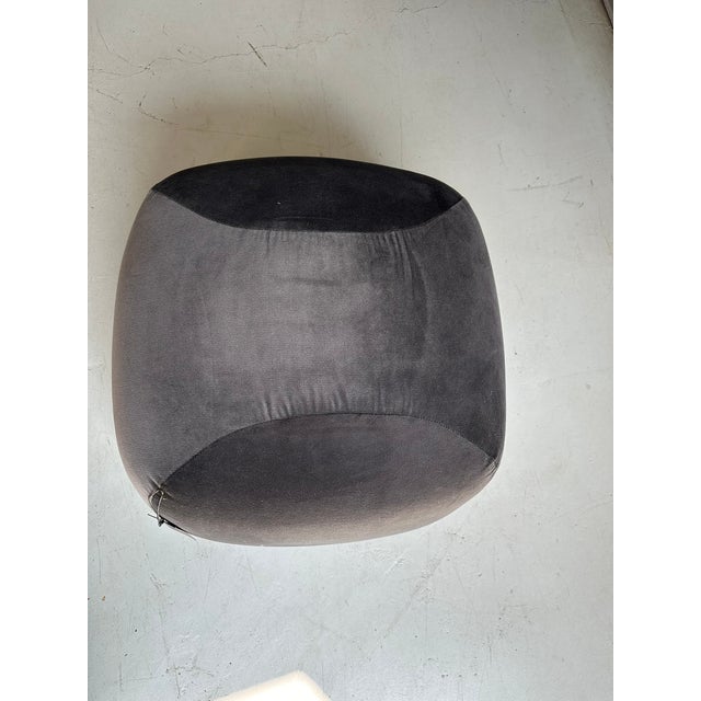 Up for sell are 2, The Theo Club Ottomans is a playfully rounded, handcrafted upholstered piece designed by Lolo Interiors...