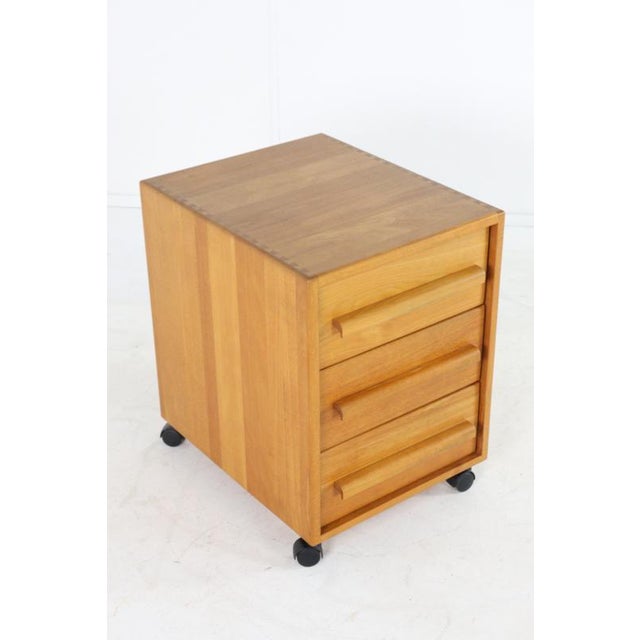 Brown Vintage Danish Rolling Trolley For Sale - Image 8 of 13