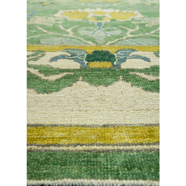 Contemporary Turkish Oushak Rug 12'3" x 15'5" For Sale - Image 3 of 4