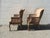 Vintage French Provincial Style Caned Club Armchair Chair Heavy Wear For Sale - Image 4 of 9