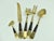 Mid 20th Century Siam Brass Serving Flatware Set With Horn Handle Set in Original Box - 29 Pieces For Sale - Image 6 of 12