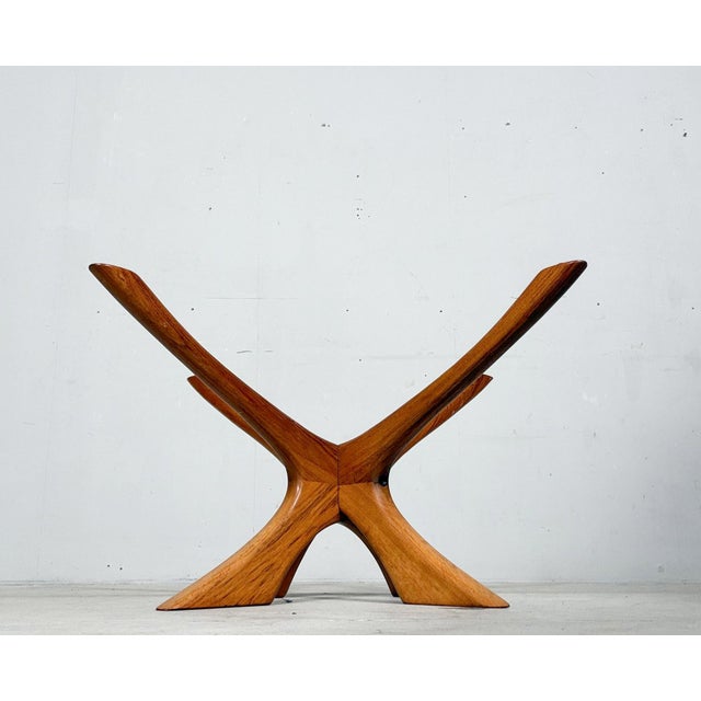 Brown Vintage Danish Coffee Table by Illum Wikkelsø for Niels Eilersen, 1970s For Sale - Image 8 of 12