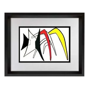 Alexander Calder Original Color Lithograph Limited Ed. | 1963 | Frame Included