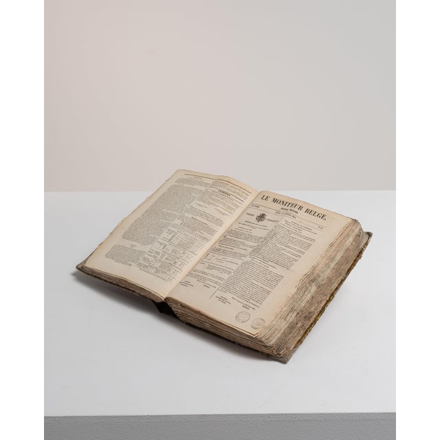 Early 20th Century France Chocolate Wood Book For Sale - Image 12 of 15