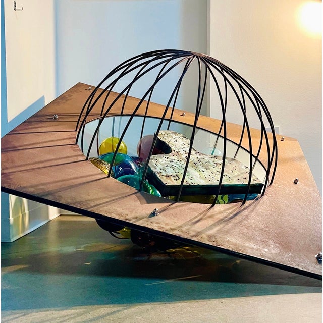 2000 - 2009 "Thermotaxis" Steel and Glass Sculpture by Richard Jolley (B. 1952) For Sale - Image 5 of 11