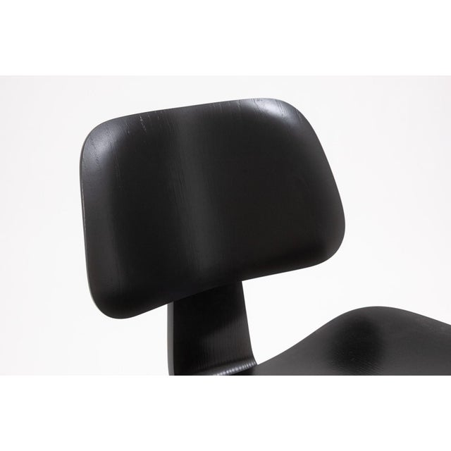 Herman Miller Charles & Ray Eames for Herman Miller DCW Chair Black Finish C. 2000s MCM For Sale - Image 4 of 10