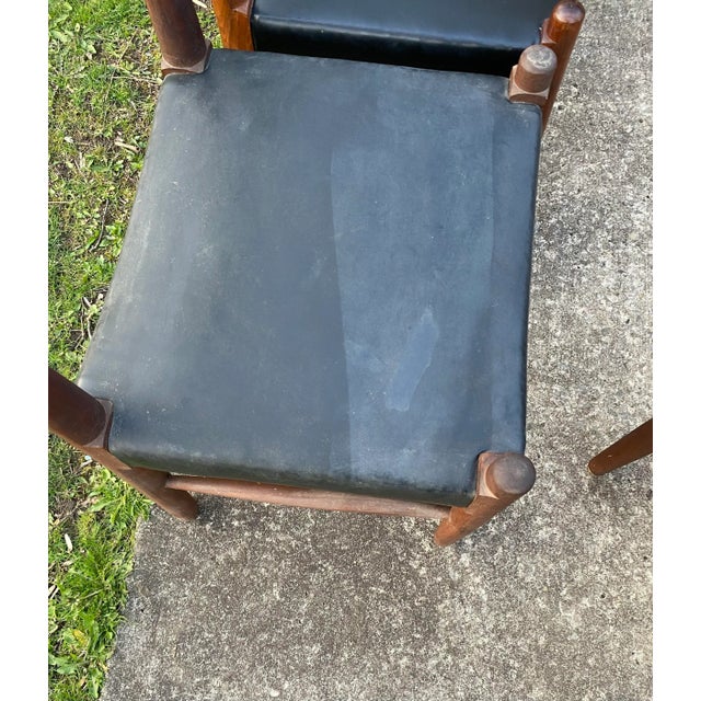 Wood Mid-Century Walnut Danish Modern Dining Chairs - Set of 6 For Sale - Image 7 of 10