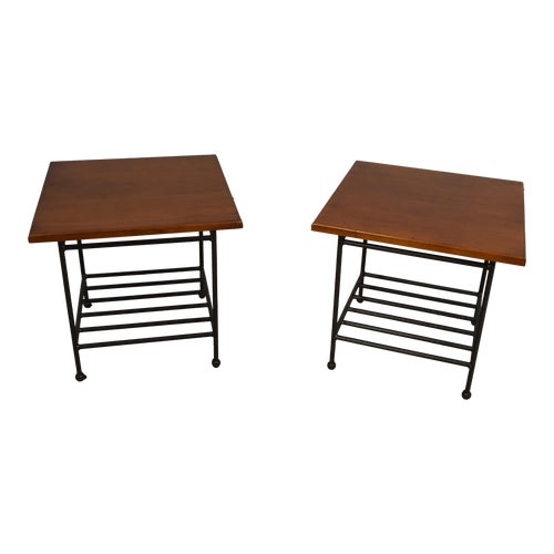 Pair Stickley Charleston Forge Cherry End Tables