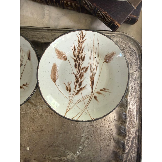 1970s Set of Fourteen (14) Midwinter Wild Oats Stonehenge Bowls, Made in England, Wedgwood Group, Rustic Farmhouse Dinnerware For Sale In Chicago - Image 6 of 12
