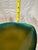 Mid-Century Modern Acid Yellow to Turquoise Blue Enamel Ombré Bowl For Sale - Image 3 of 10