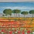 Mita Romano, Poppy Field, 1990s, Tempera on Panel, Framed For Sale - Image 3 of 5