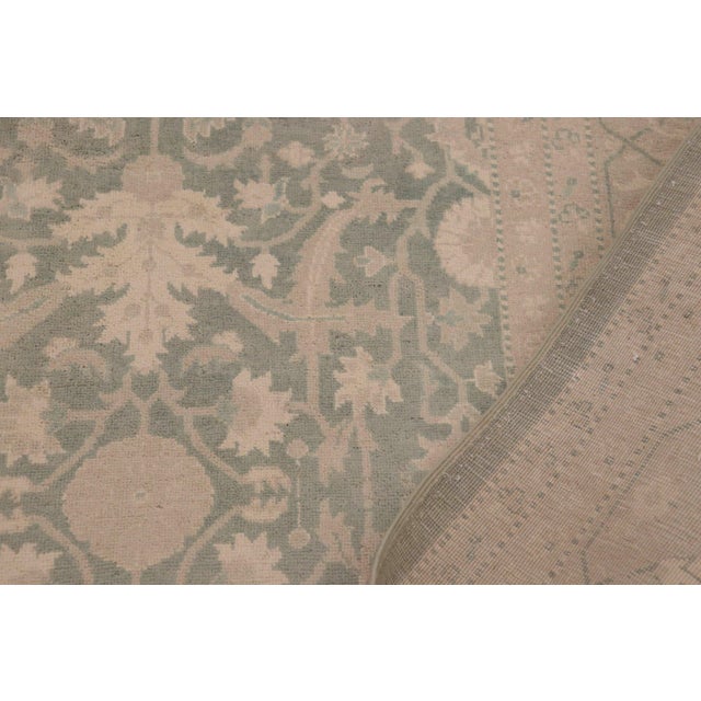 Gray Boho Chic Green/Gray Wool Rug - 9'1'' X 12'0'' For Sale - Image 8 of 10