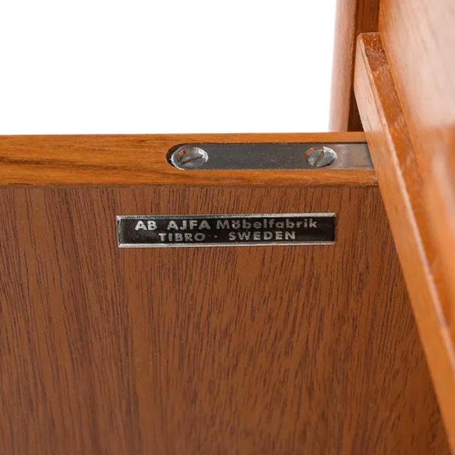 Mid 20th Century Swedish Bookcase Hutch by Ajfa Möbler For Sale - Image 9 of 9