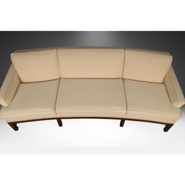 Mid-Century Curved Sofa in the Style of Johannes Andersen for Trensum Möbelfabrik For Sale - Image 9 of 17