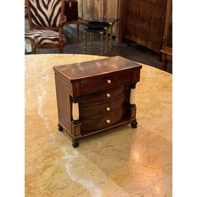 Traditional 19th C. Austrian Biedermeier Miniature Commode For Sale - Image 3 of 7