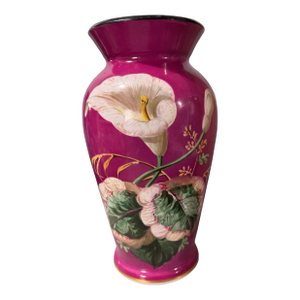Antique Victorian Hand Painted Floral Decorated Old Paris Porcelain 13" Vase