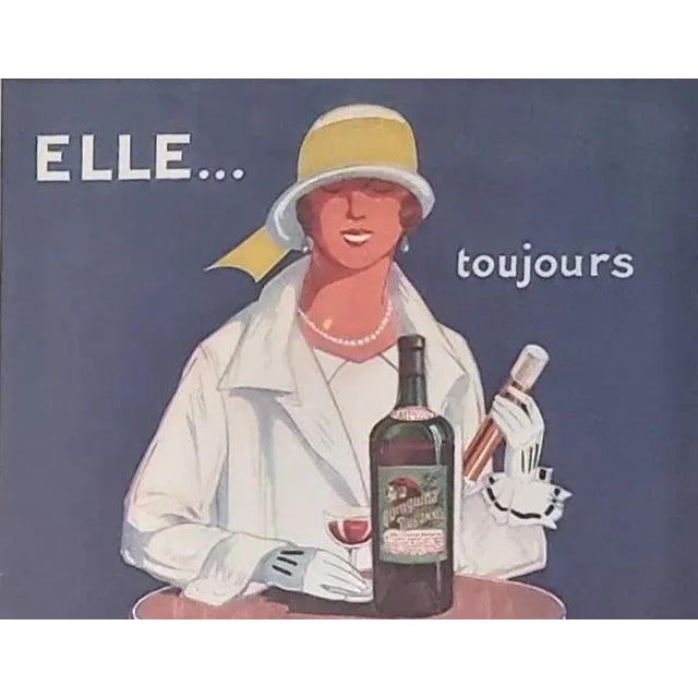 Paper 1924 Rair PAIR-Dubonnet Print-By Jean Carlu, Matted For Sale - Image 7 of 9